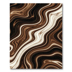 Earthy Marble Swirl Abstract Rug