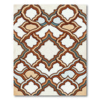 Earthy Tones Interlocking Quatrefoil Rug