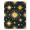Radiant Golden Starburst Celestial Nights Rug