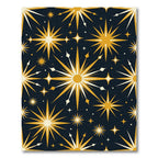 Radiant Golden Starburst Celestial Nights Rug