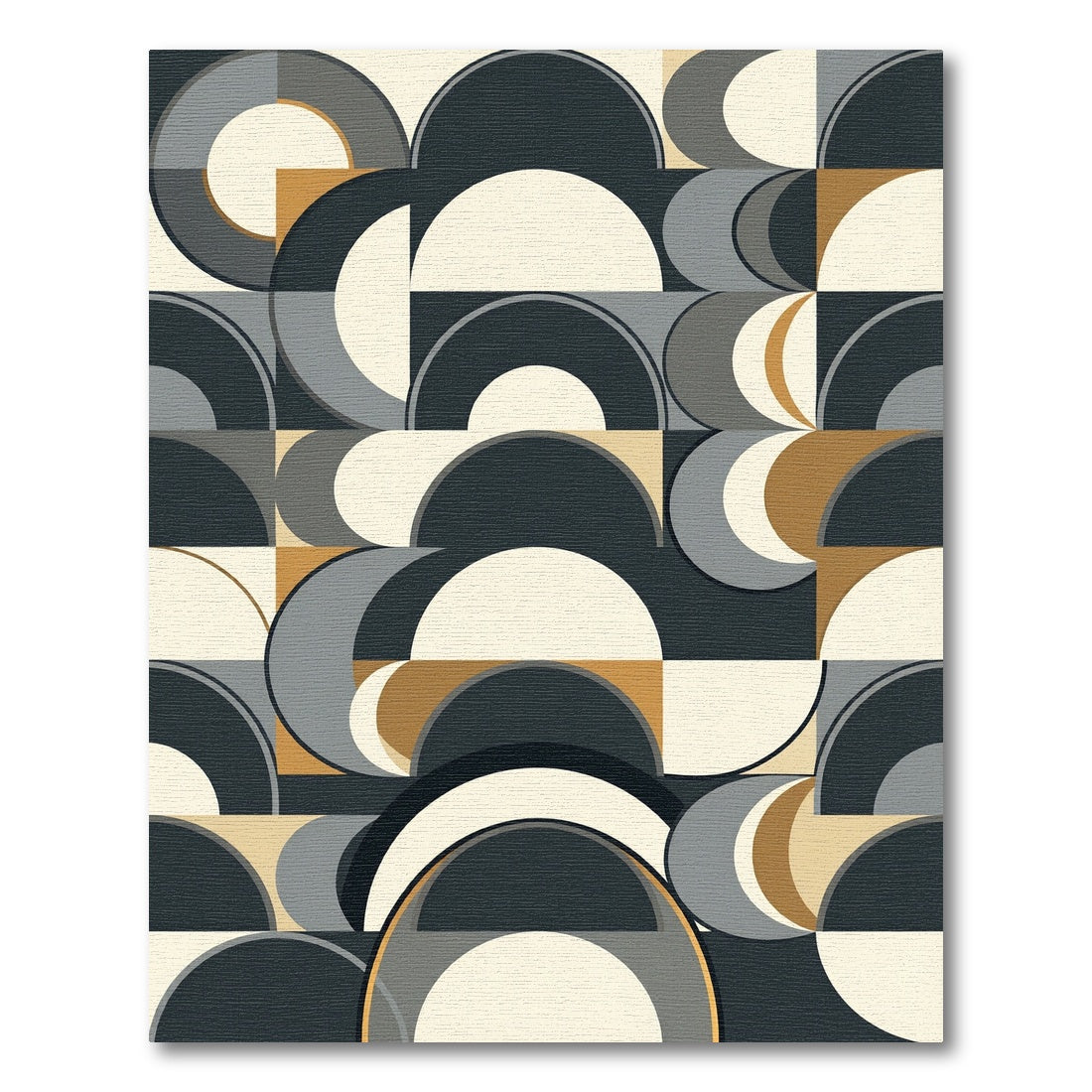 Mid Century Arcs And Arches Rug