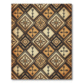Earthy Tone Geometric Arrow Medallion Rug
