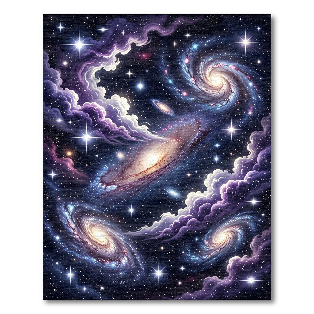 Cosmic Interstellar Galaxy Nebula Swirl Rug