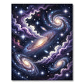 Cosmic Interstellar Galaxy Nebula Swirl Rug