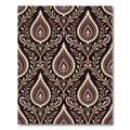 Deep Plum Paisley Floral Talisman Rug