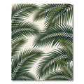 Emerald Green Palm Frond Overlay Rug