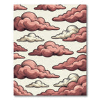 Vintage Dusty Rose Cloudscape Rug