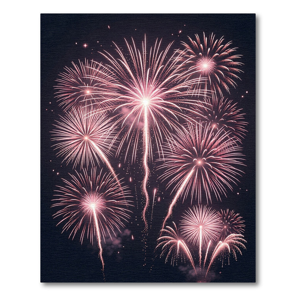 Radiant Rose Gold Fireworks Explosion Rug