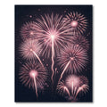 Radiant Rose Gold Fireworks Explosion Rug