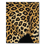 Golden Jaguar Spots Abstract Rug