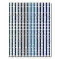 Vertical Abstract Blue Stripe Rug