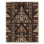 Andean Llama Geometric Earth Tone Tapestry Rug