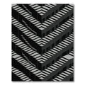 Monochromatic Geometric Illusion Stairs Rug