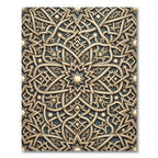 Ornate Gold Interlaced Star Rug