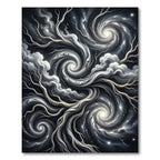 Cosmic Swirl Galaxy Branch Rug