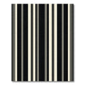 Classic Black and Cream Stripe Rug