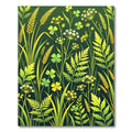 Lush Green Meadow Botanical Clover Rug