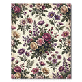Vintage Romantic Mixed Floral Bouquet Rug