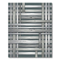 Silver Wood Grain Weave Texture Rug