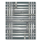 Silver Wood Grain Weave Texture Rug