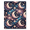 Cosmic Celestial Moon Starry Night Rug