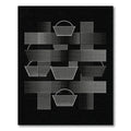 White Geometric Dot Pattern Basket Rug