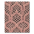 Rose Gold Lattice Arches Rug
