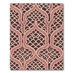 Rose Gold Lattice Arches Rug