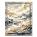 Ethereal Watercolor Swirls Mountain Mist Rug