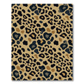 Classic Golden Brown Animal Spot Rug