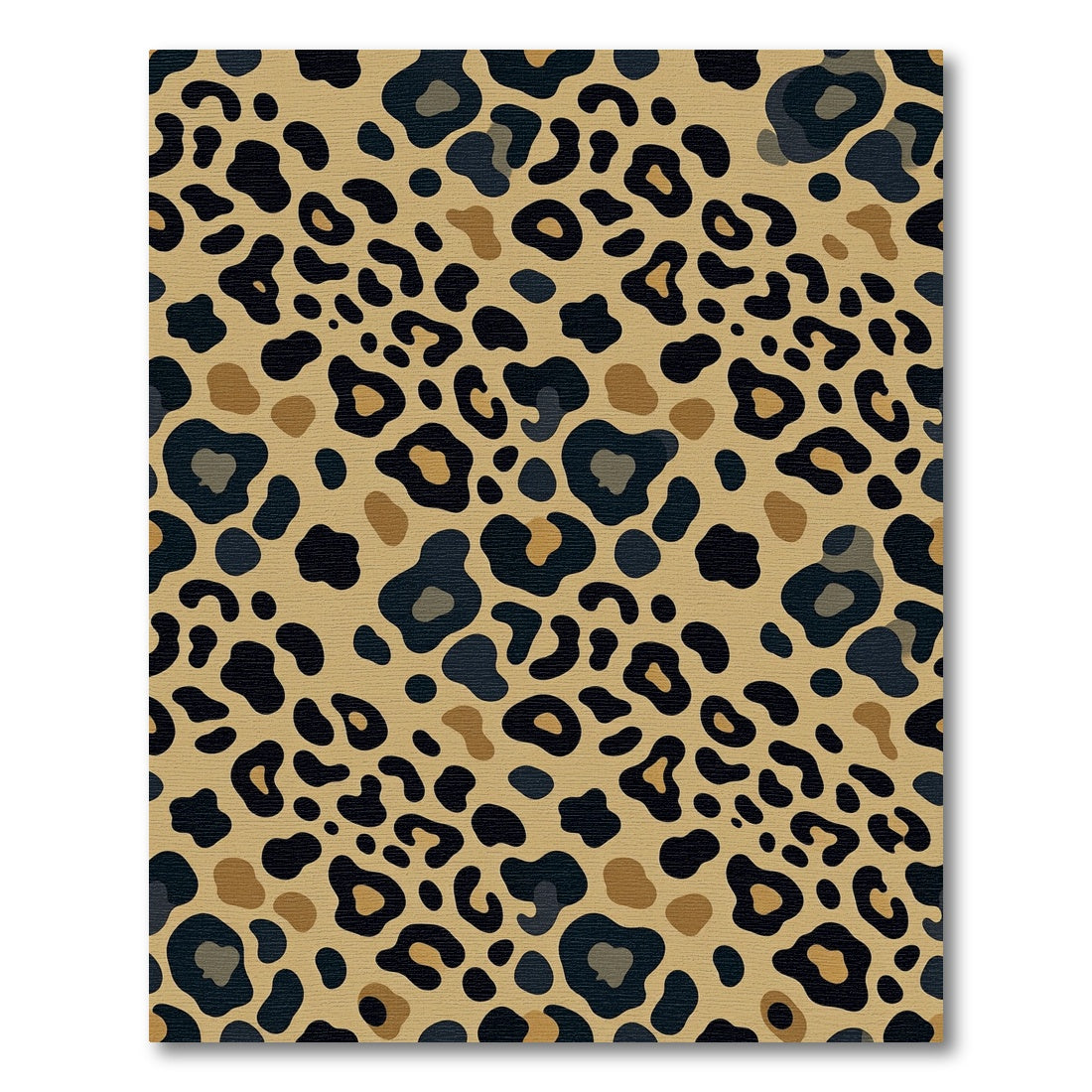 Classic Golden Brown Animal Spot Rug
