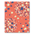 Terracotta Abstract Speckled Pebble Art Rug