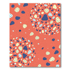 Terracotta Abstract Speckled Pebble Art Rug