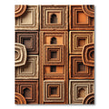 Terracotta Arched Shadow Geometric Tile Rug