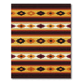 Warm Golden Southwest Geometric Diamond Rug