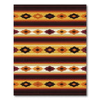 Warm Golden Southwest Geometric Diamond Rug