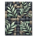 Sage Leaf Woven Earthy Tones Rug