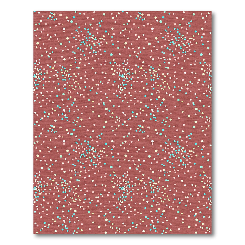 Terracotta Dots Scattered Confetti Arrangement Rug