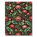 Elegant Pink Lotus Botanical Garden Rug