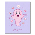 Playful Pink Ghost Pals Whimsical Wonder Rug