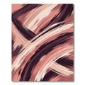 Abstract Earthy Tone Wavy Brushstroke Rug