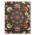 Ethereal Pink Floral Centerpiece Medallion Rug