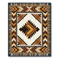 Navajo Inspired Geometric Chevron Rug