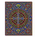 Ornate Byzantine Cross Royal Blue Medallion Rug