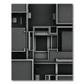 Monochrome Minimalist Geometric Abstraction Rug