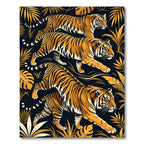 Golden Tiger Jungle Walk Rug