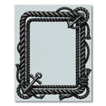 Nautical Rope Anchor Border Accents Rug