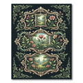 Elegant Botanical Garden Ornate Frame Rug