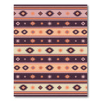 Tribal Sunburst Diamond Stripe Rug
