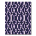 Sophisticated Plum Curved Interlaced Lattice Rug